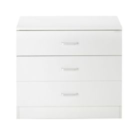 Wood Simple 3-Drawer Dresser White