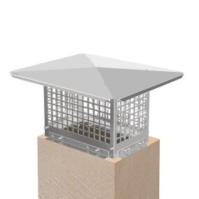 VEVOR Chimney Cap, 8" x 13" Flue Caps, 304 Stainless Steel Fireplace Chimney Cover, Adjustable Metal Spark Arrestor with Bolts Screws