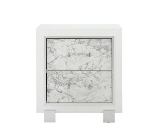 SKYE MARBLE WHITE NIGHTSTAND