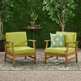 PERLA CLUB CHAIRS SET OF 2, GREEN