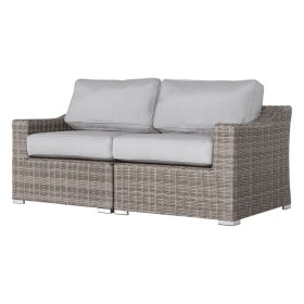 Chic Fully Assembled 66" Wide Outdoor Wicker Loveseat with Plush Cushions – Ideal for Stylish Outdoor Relaxation