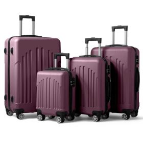 FCH Curved Vertical Stripes 4-in-1 Trolley Case - Violet