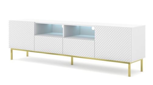 Ravenna C Diamond RTV 2D2S 79 in / 200 cm White / White HG / legs Gold