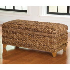 Amber Woven Banana Leaf Storage Trunk