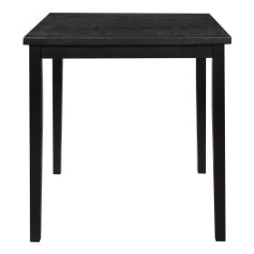 Counter Height Table Black Finish 1pc Square Transitional Style Wooden Dining Kitchen Furniture