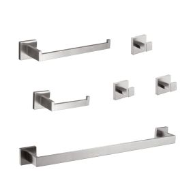 6 - Piece Bathroom Hardware Set (Color: as Pic)